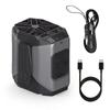 Portable Waist-Mounted Fan 10000 mAh USB Interface LED Lighting Neck-Mounted Fan 5-Speed Strong Wind Cooling Fan