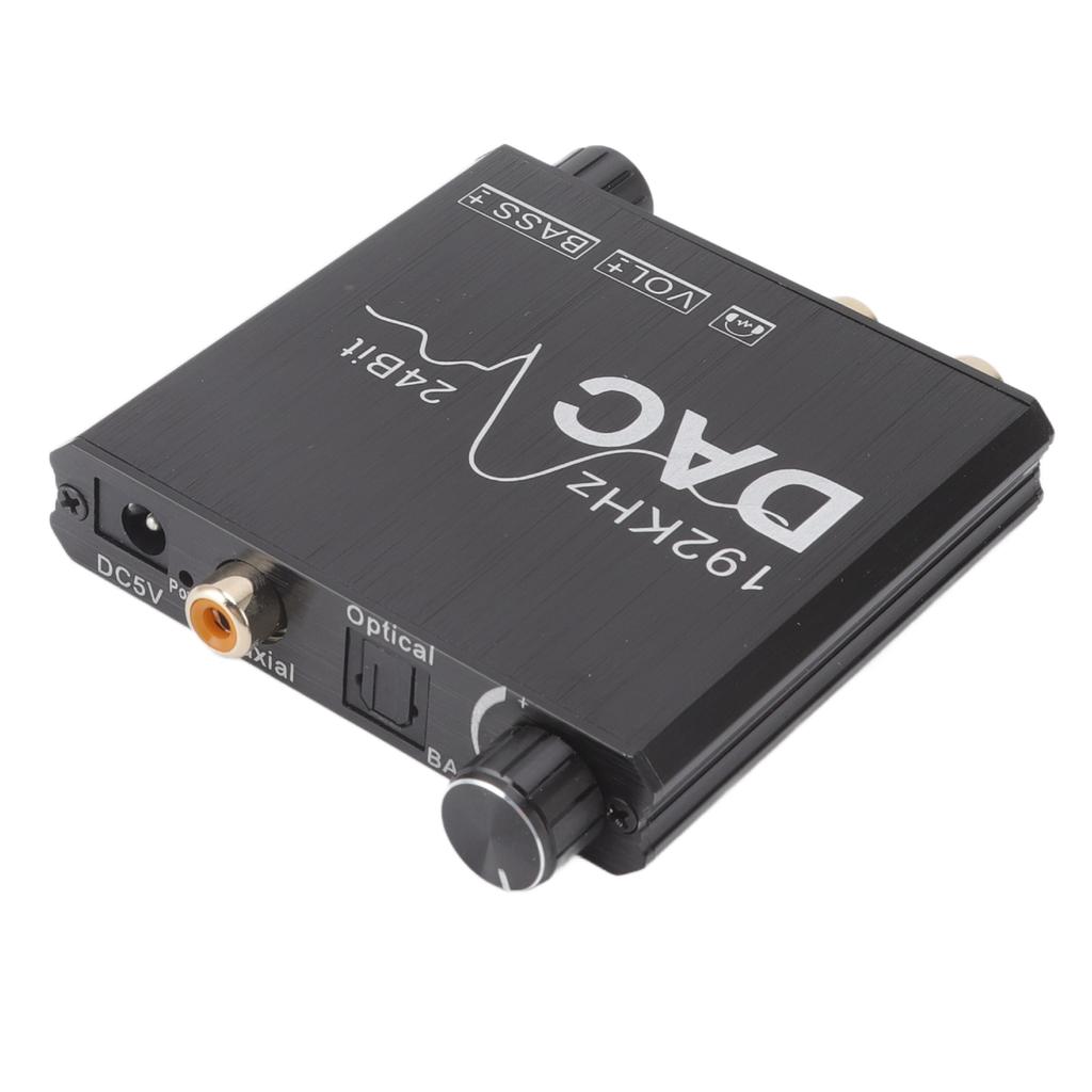 192 KHz Cyfrowy na Analogowy Konwerter Dźwięku Stopu Aluminium Regulowany Konwerter DAC Plug and Play dla P