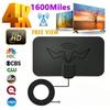 Antenă TV Digitală DTV Box HD cu Câștig Ridicat 4K, Mufă UE, Amplificator, Antenă Activă de Interior, Design Plat HD cu Amplificator de Semnal