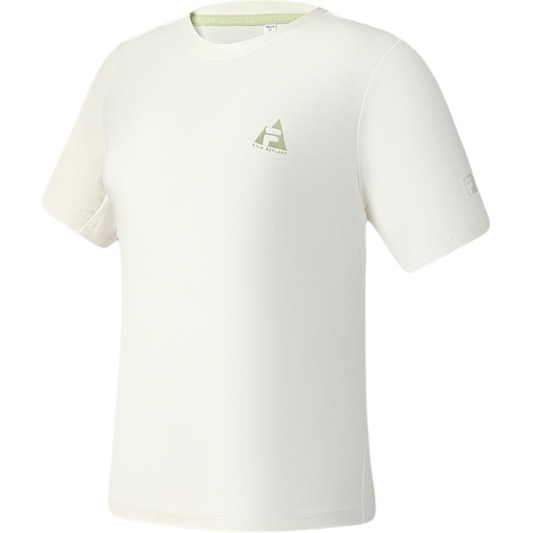 

Fila Explorer Outdoor Sports Базовая простая трикотажная футболка с коротким рукавом и круглым вырезом для женщин Белоснежная A11W527102F-WT XXL