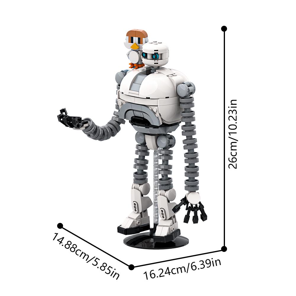 MOC El Robot Salvaje Bloques de Construcción Modelo Robot Película Roz y Brightbill Figuras Ladrillos Juguetes de Ensamblaje DIY Regalos de Cumpleaños para Niños