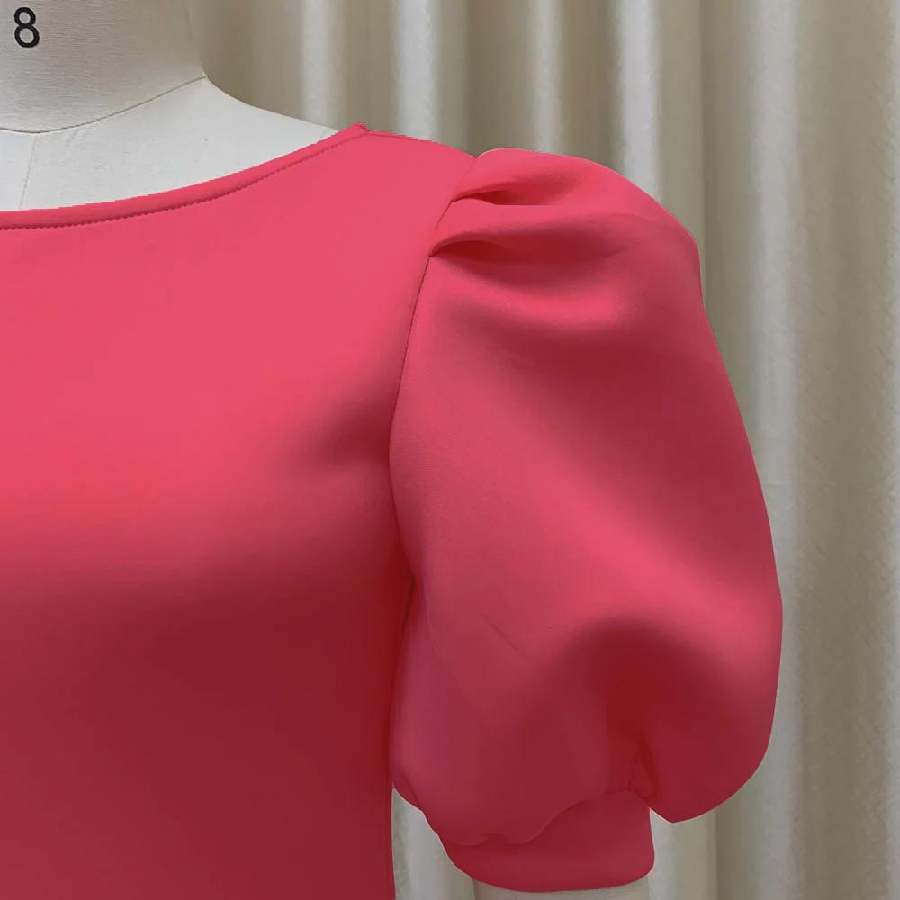 Damen Sommer 2022 Puffärmel Hüftbetontes Bankettkleid - Europäischer & Amerikanischer Stil