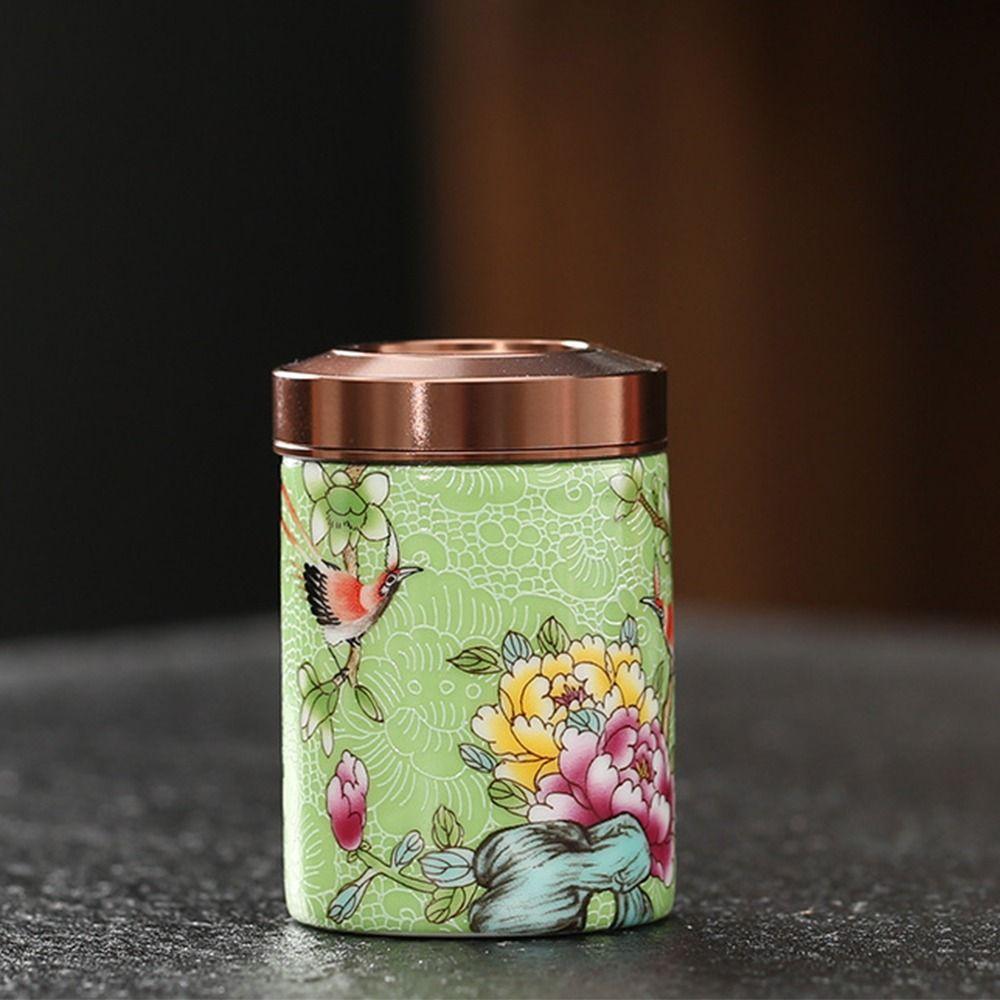 Vintage Mini Tea Canister Sealed Tea Storage Jar Tea Storage Container  Home Decoration
