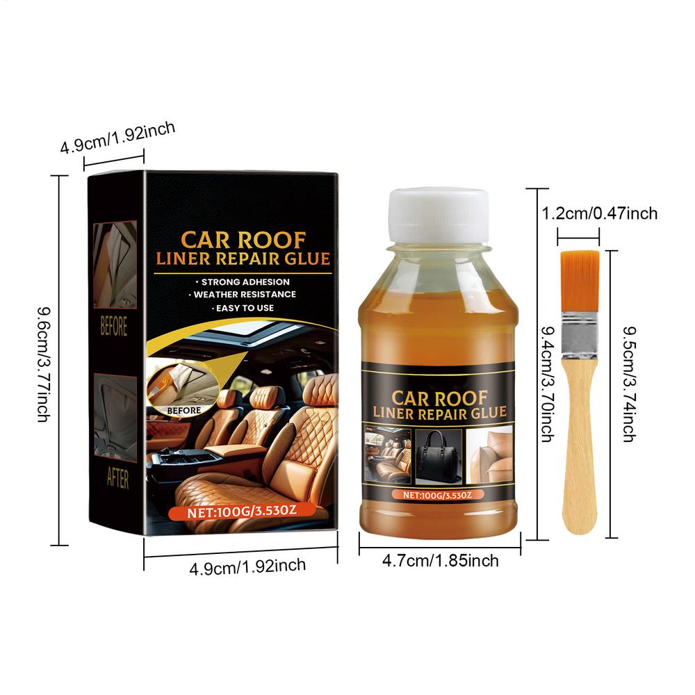 

Cars Headliner Fabric Glue Artificial Leather Glass Glue All-Purpose Wooden Crafts Adhesive Quick Drying Cloth Roof Repair Glue