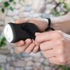 Mini LED Hand Crank Dynamo Solar Power Flashlight Portable Energy Saving Flashlight Camping