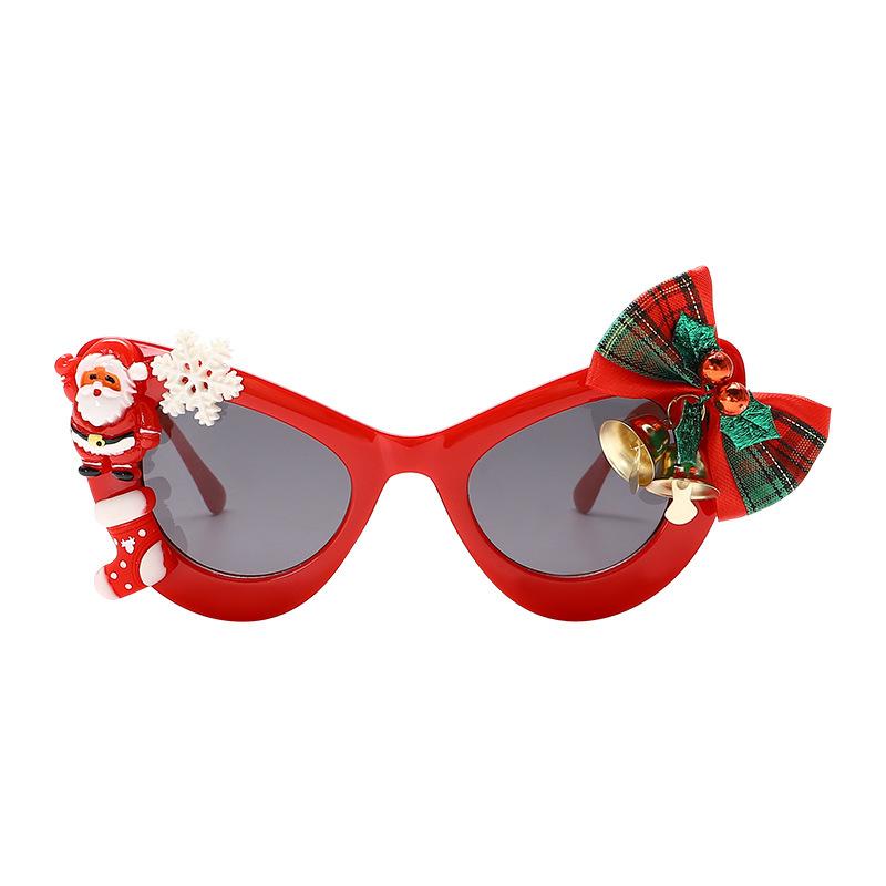 New Christmas limited sunglasses, cat eye large frame round frame YK Christmas personalized sunglasses