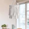 1PC Handmade Nordic Macrame Lamp Shade Natural Fiber Cord Chandelier Shade 75x30cm