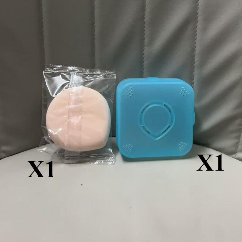 1 Powder Puff + 1 Box Marshmallow Air Cushion Powder Puff Dry and wet Dual Purpose Super Soft Sponge Powder Puff