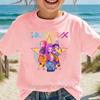 Print Short Sleeve T-Shirt Cute Cartoon Graphic Tee Kids Summer Casual Top
