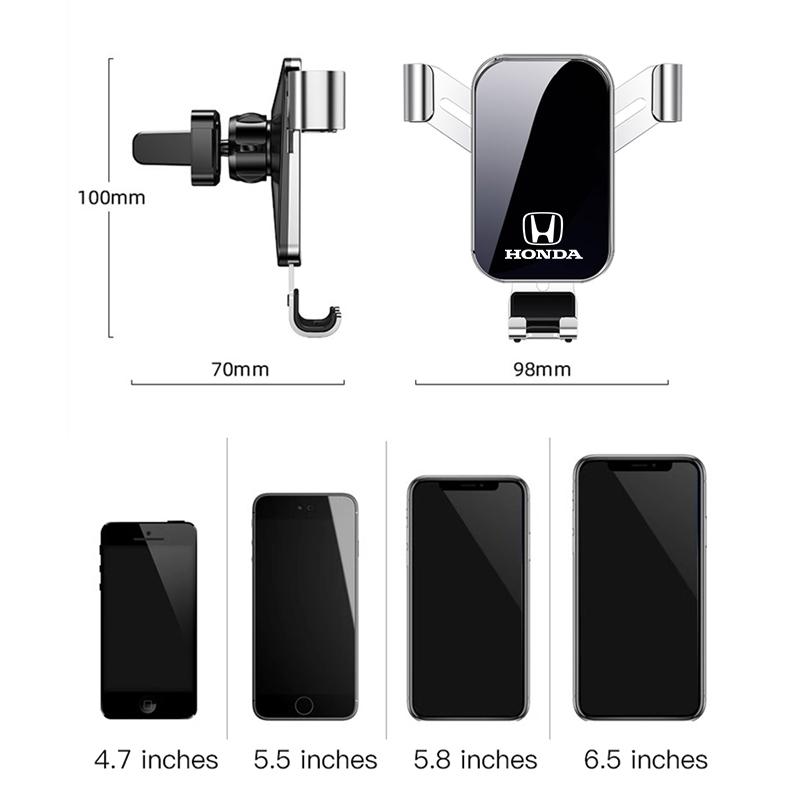 Car GPS Bracket Gravity Type Mobile Phone Holder Accessories For Honda Civic Fit Jazz Accord Pilot CRV Odyssey Passport City HRV AS9
