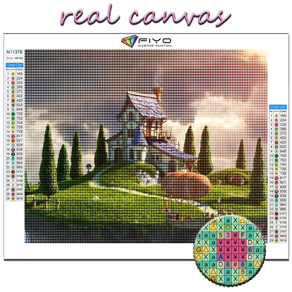 Diamond Painting Forest Hut Diamond Mosaic Craft Diamond Embroidery Painting