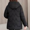 Middle Age Women's Winter Jackets Hooded Embroidery Casual Thick Parka Female Warm Coat
