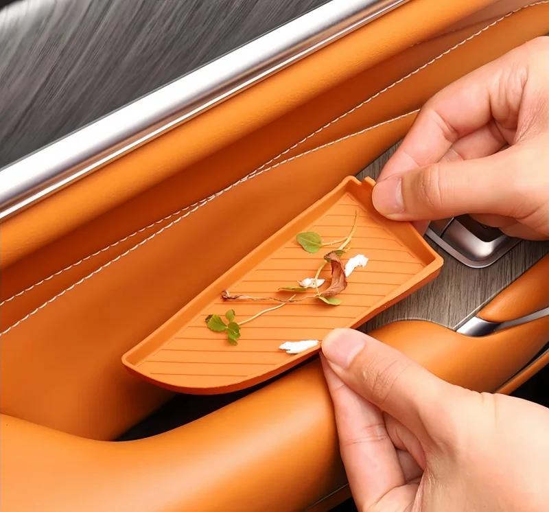 Auto Car Door Handle Storage Box Fit for GWM Tank 500 Hi4-t Hi4-z Modified Car Door Silicone Protective Pad Car Upgrade Parts