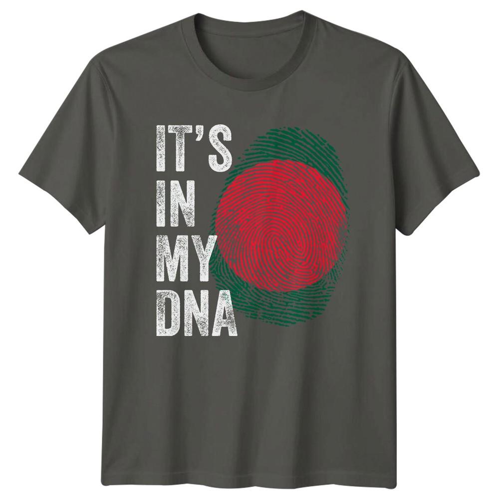 Its In My DNA Bangladesh Flag Fingerprint Unisexs Tee Unisexs Graphic Unisex TShirt S