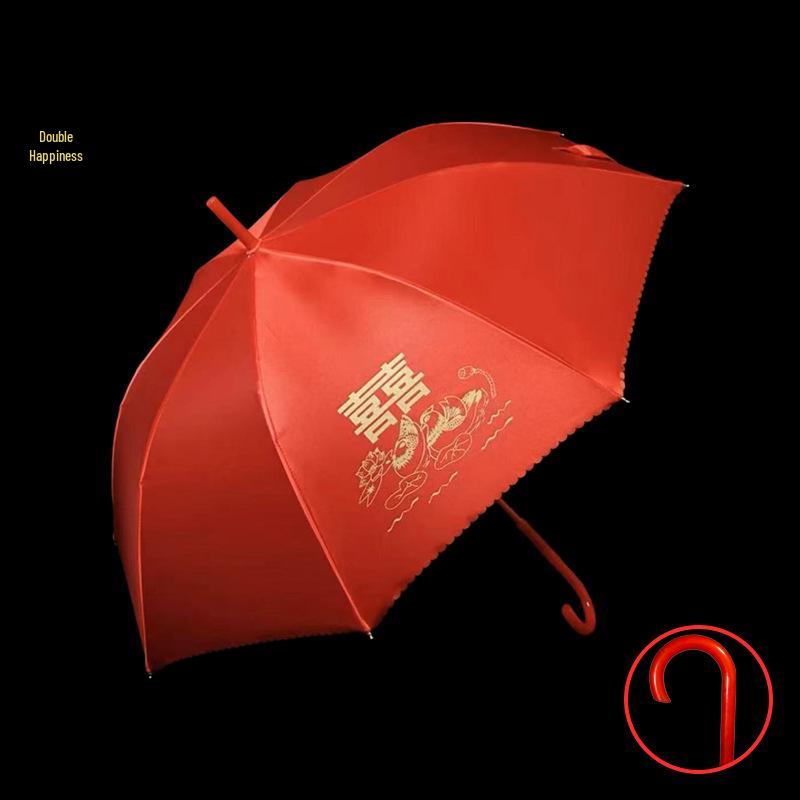 Red Chinese Wedding Umbrella for Bride s Welcome and Dowry