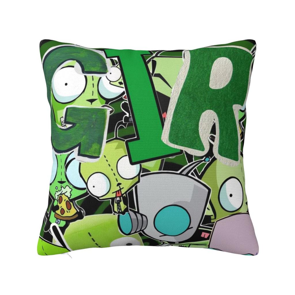 Invader Zim Gir Dib Robot Povlak na polštář Americký animovaný povlak na polštář na pohovku ložnici domácí dekorace Povlak na polštář Povlaky na polštáře Dárek