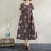 Summer Cotton Silk Loose Nightgown for Plus Size Women - Casual Mom Style Home Dress