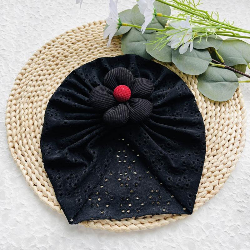 Hollow Baby Fetal Cap, Cute Flower Children's Pullover Hat, Four Seasons Thin Soft Baby Hat