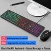 Silent Wired Chocolate Keyboard and Mouse Set for Laptops - Membrane Office Design for Girls