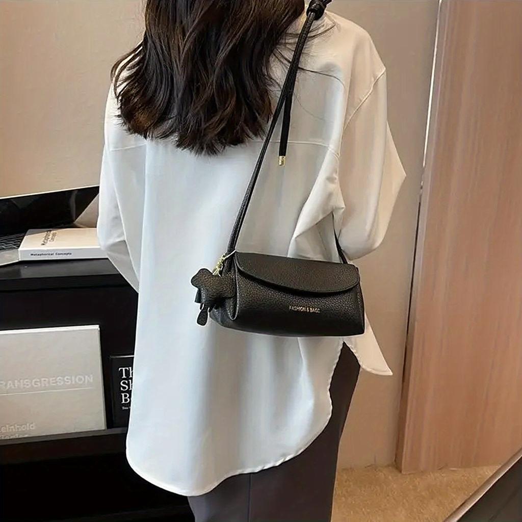 Vintage PU Crossbody Bag Retro Fashion Shoulder Bag Women'S Casual Trendy Handbag & Purse