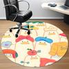 1pc Duck Pattern Chair Carpet for Office Non-Slip Mat for Office - Decorative Floor Mat  Yy251030198