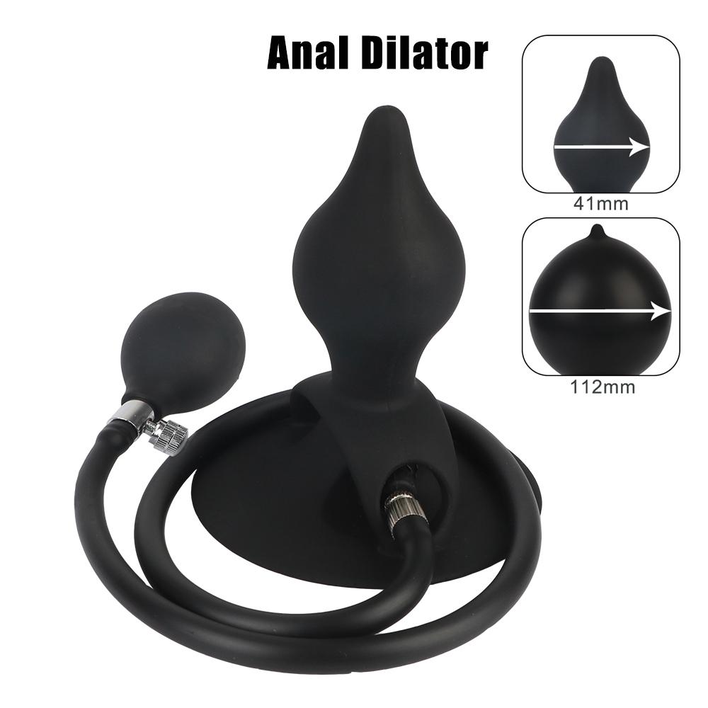 Sex Toys for Women Men Prostate Massager Adult Products Inflatable Anal Plug Wearable Strong Suction Butt Dilator Erotic