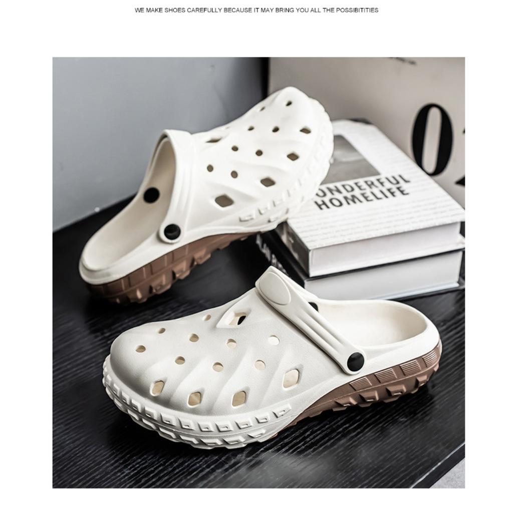 Men's, EVA Slippers, Thick Soled, Non Slip, Toe Over Slippers, Casual, Versatile, Beach Sandals