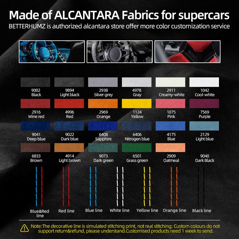For BMW X1 E84 Made of Alcantara Dashboard Panel trument Trims Strips Performance Stickers Car Interior Tuning Accessories