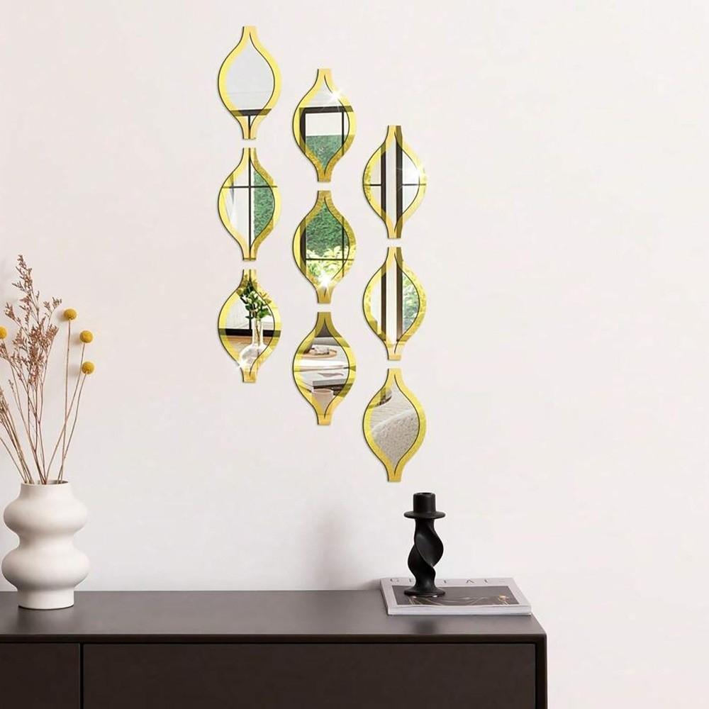 Self-adhesive Water Drop Wall Stickers Removable Decorative Mirror Stickers  Bathroom