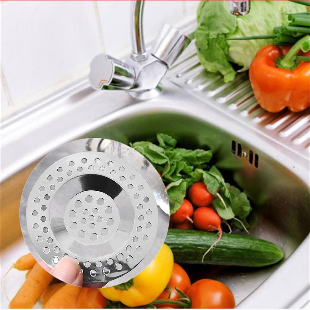 1~10PCS 7.5cm Bathtub Hair Catcher Stopper Stainless Steel Shower Drain Hole Filter Trap Kitchen Metal Sink Strainer Floor Drain