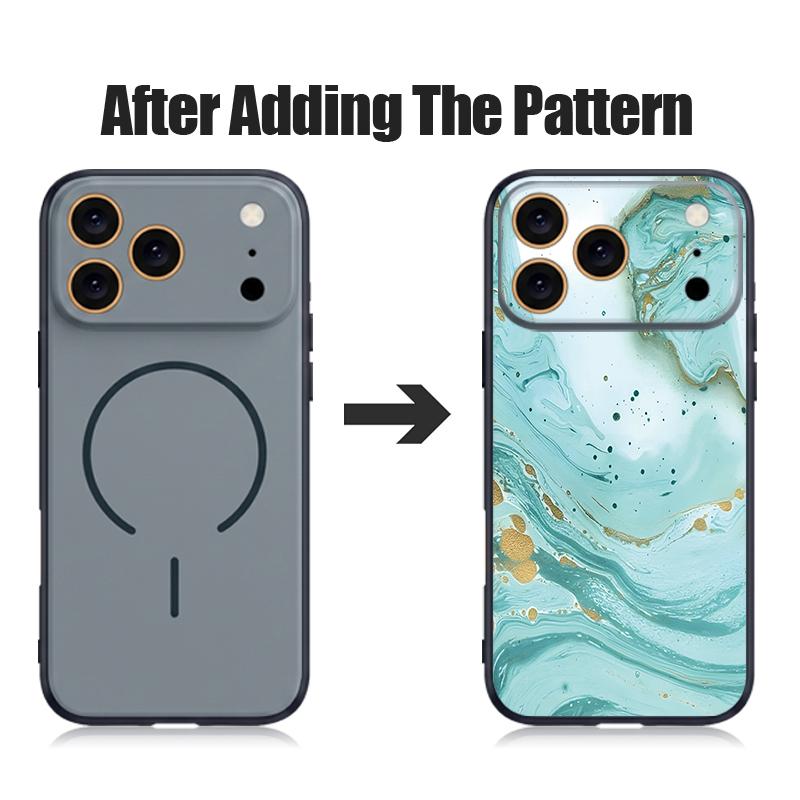Watercolor Marble Case For iPhone 17 18 Pro Max Magnetic For Magsafe Skin Feel Hybrid Phone Cover For iPhone 16 15 14 13 Pro Max