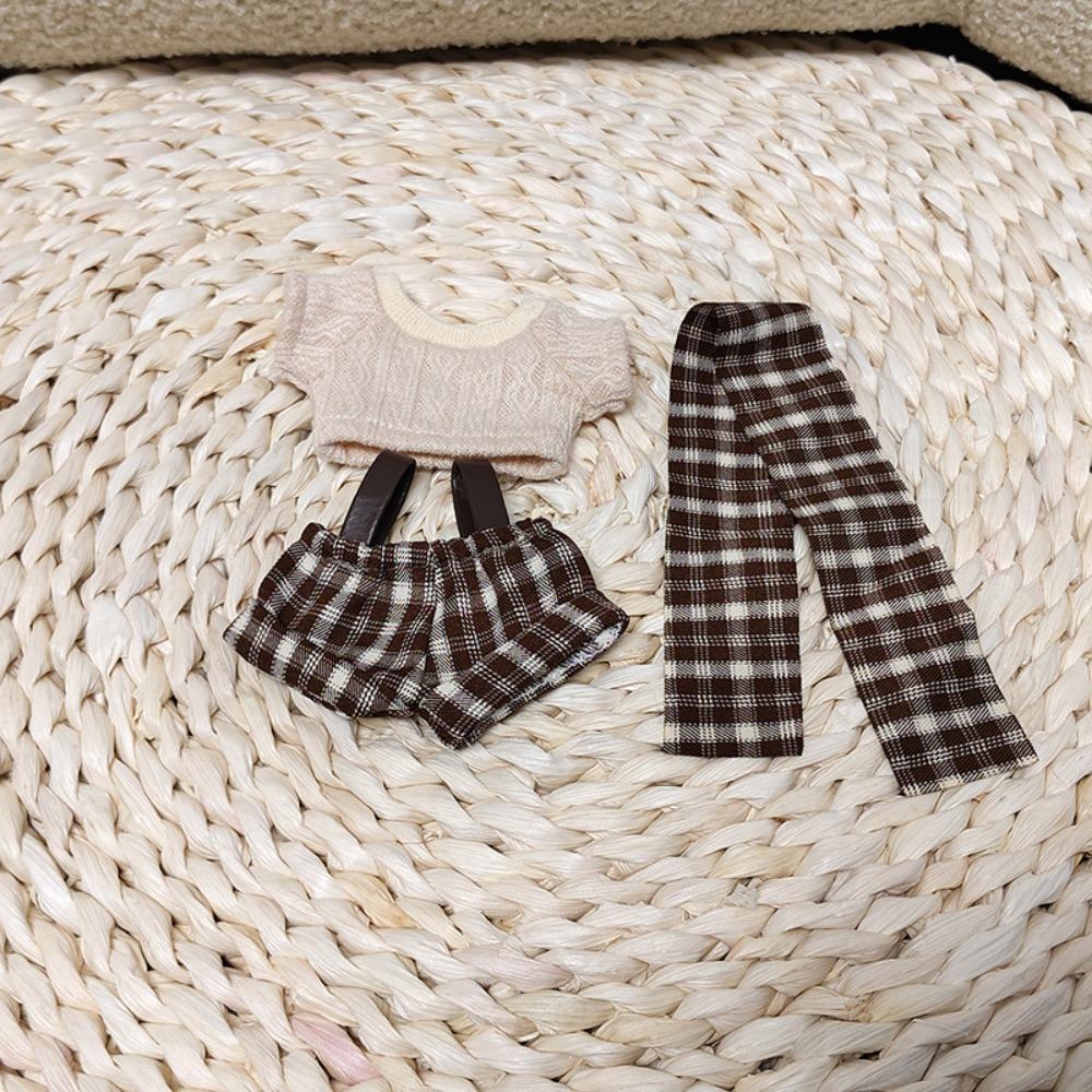 

Kids Toys Sweater Pant Set Replacement Games Doll Accessories Fashion Doll Outfit for 10CM Doll Set 1