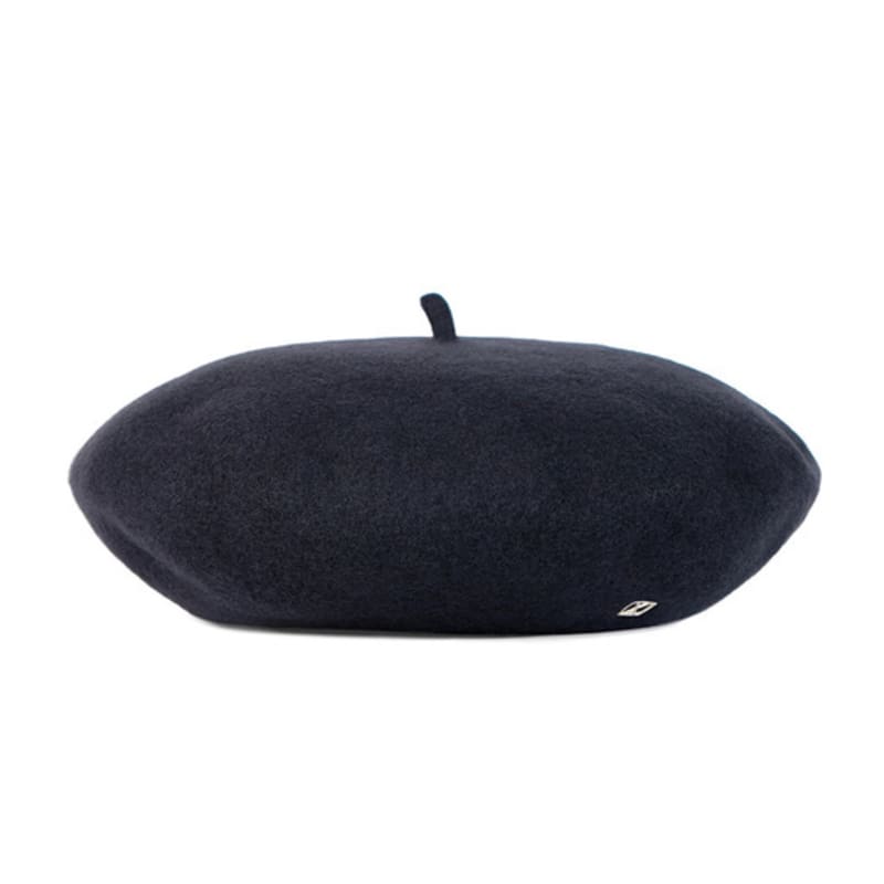VARZAR VA Square Studded Wool Beret Gray
