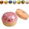 Brinquedos de Pressão para Dumpling, Pães de Dumpling Gigantes, Playsets, Bola de Estresse de Dumpling com Glitter de Subida Lenta, Brinquedos Fidget para Alívio do Estresse para Casa e Escritório