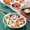 Cartoon Animal Shape Divided Dinning Plate Silver Food Tray Creative Child Feeding Plate  Restroom