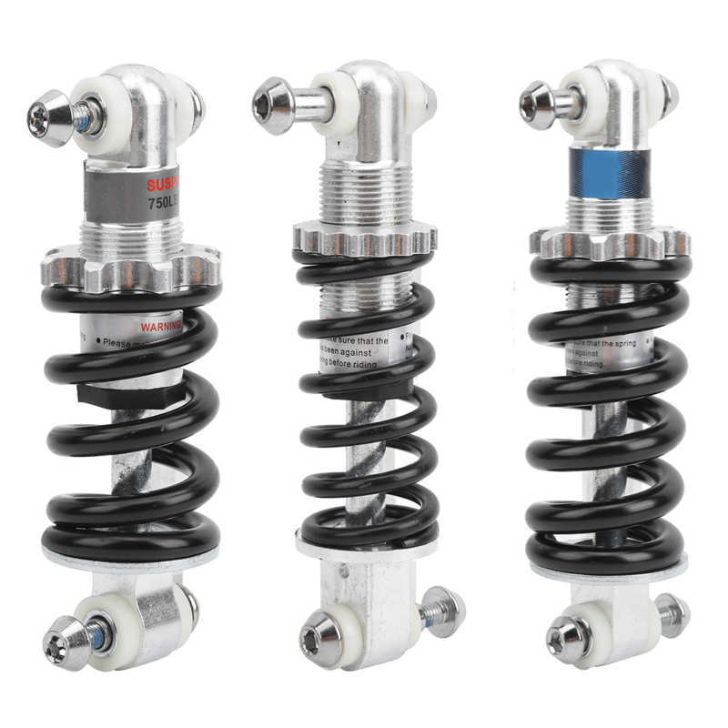 Bike Rear Suspension Damper Spring Bike Shock Struts Coil Spring Shocks Absorber Suspension Damper 150mm Steel 150MMx300