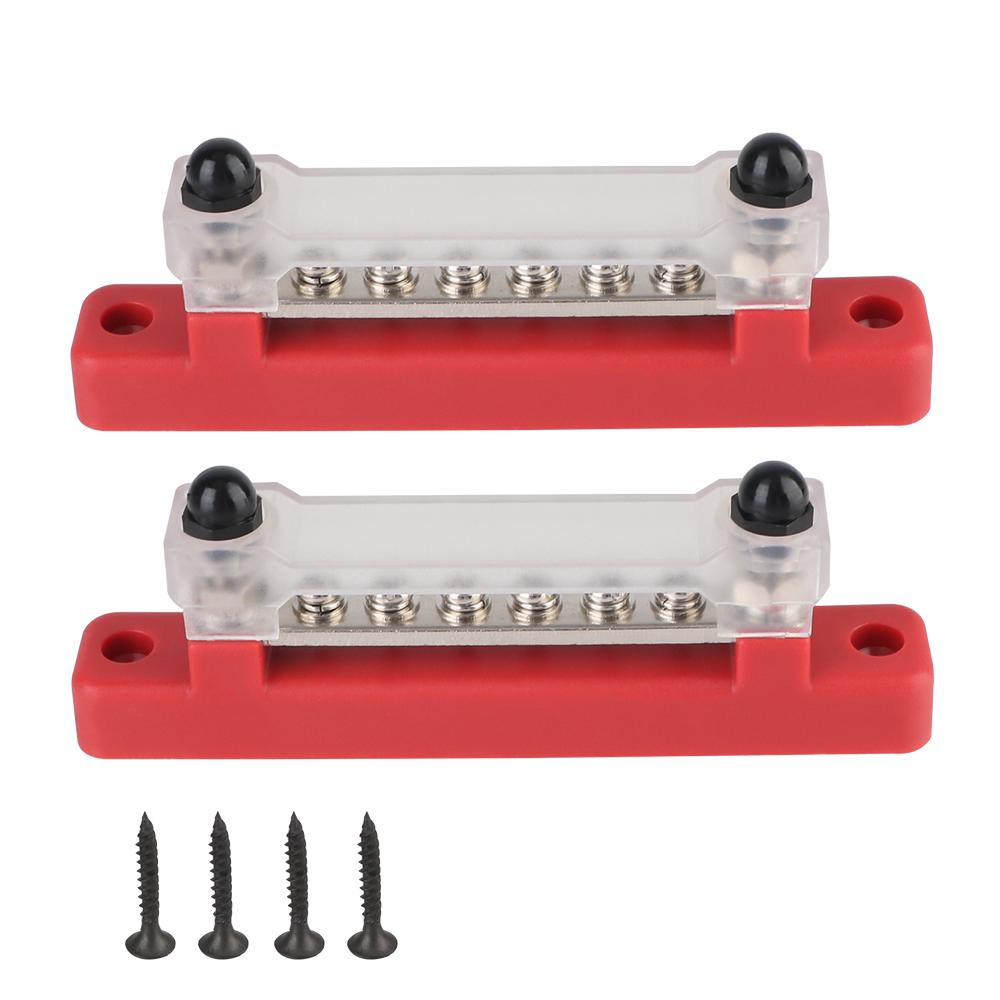 6 Ways RV Bus Bar Splitter 48V 150A Distribution Block Busbar For Boat Truck Car Fuse Socket Power Adapter Electronics Junction