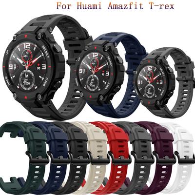Soft Silicone Bracelet Strap for Huami Amazfit T-REX Sport Strap Replacement Watchband for Xiaomi Huami Amazfit T Rex Pro Correa