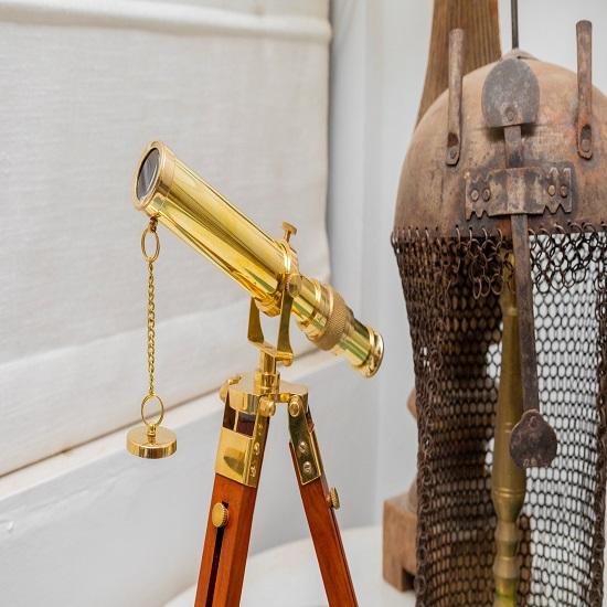Small Decorative Telescope With Tripod Stand