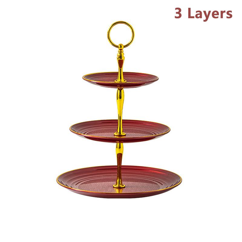 Kake Makron Brettstativ Fruktfat Cupcake Utstillingsstativ Kakeutstillingsstativ Plast Tørket Fruktfat Festborddekorasjon