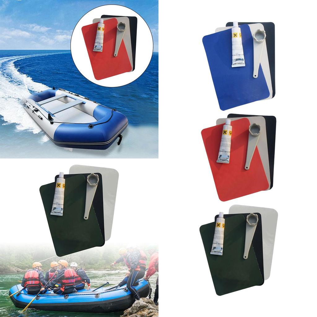 Kayak Repair Patches Kayak Air Valve Wrench Kayak Repair Kit PVC Repair Patches for Swimming Pool Raft Water Toys Accessories