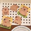 Cartoon Capybara Alien Sticky Notes - Cute Memo Pad for Students