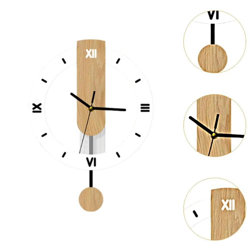 Acrylic Hanging Clock Minimalist Scale Clock Decorative Digital Wall Clock  Bedroom