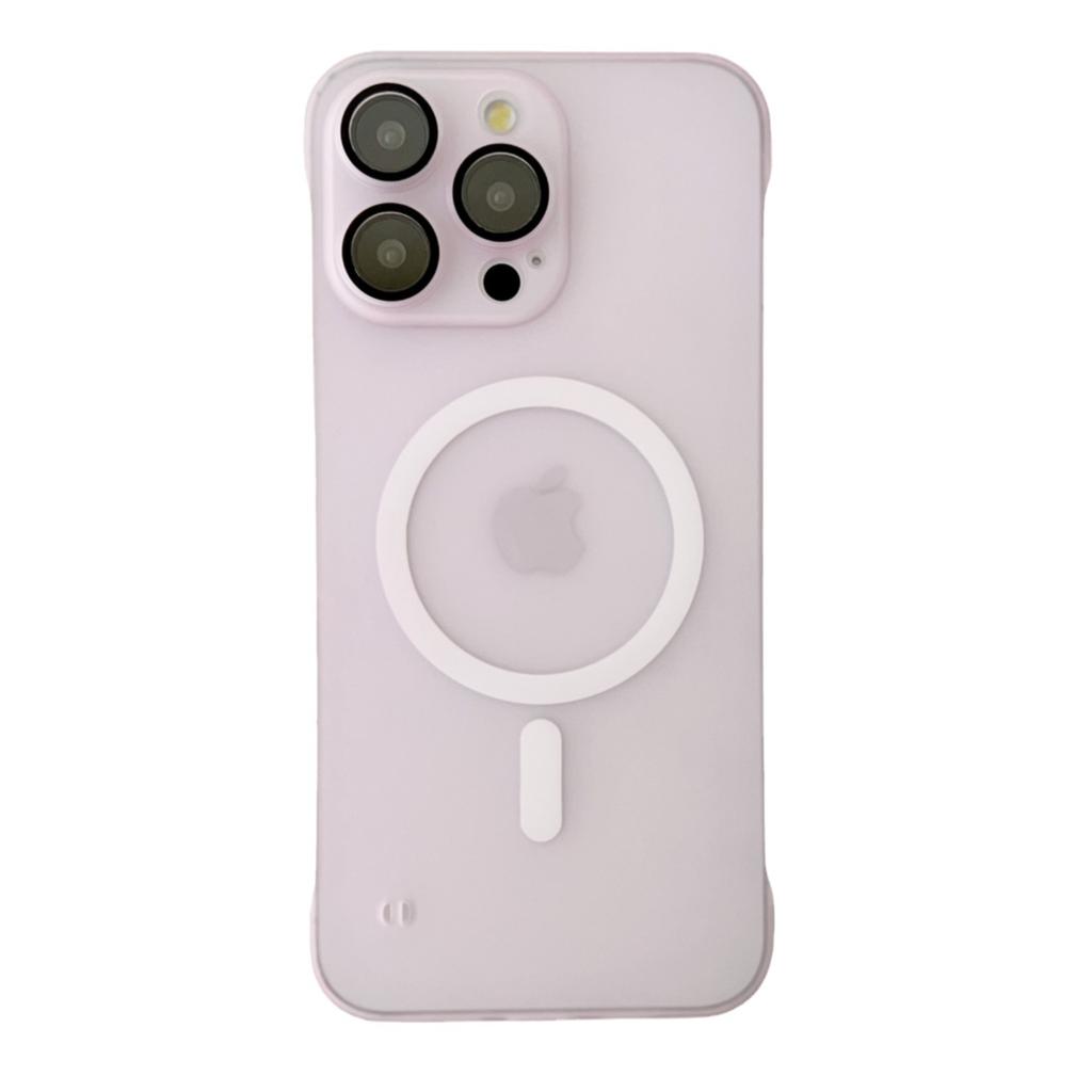 Ice Mist Matte PC Frameless Magnetic Suction Suitable for IPhone 16 Mobile Phone Case Apple 15 Lens Film Protection Case