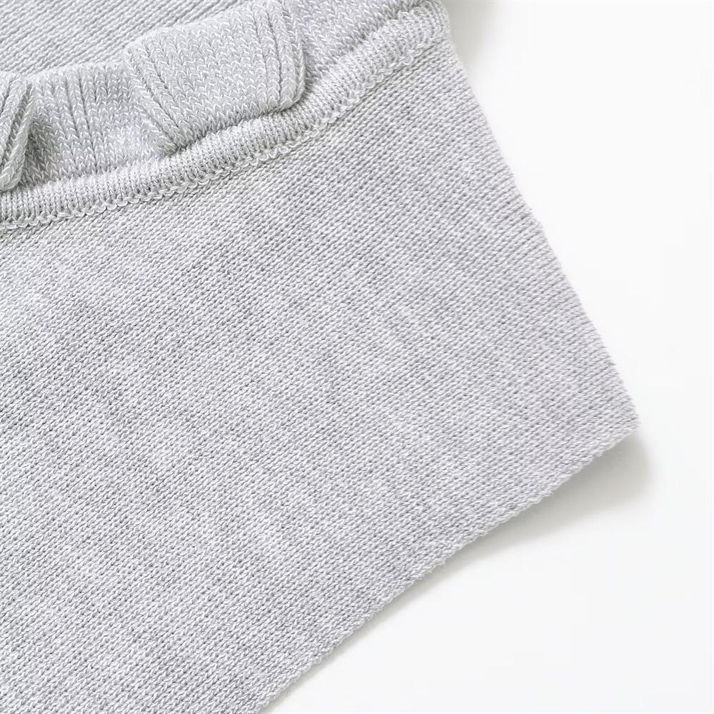 2025 Spring/Summer Women's Sleeveless Layered Knit Top - Simple, Versatile, Round Neck Design