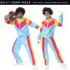 Retro 80s Disco Couple Cosplay Outfits Street Dance Stage Performance Casual Wear