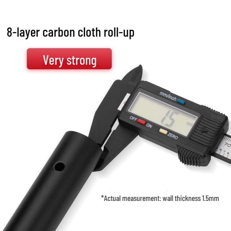 2.9M Extra Thick Telescopic Tent Pole - Portable Outdoor Camping Awning Sunshade Support (26mm Diameter)