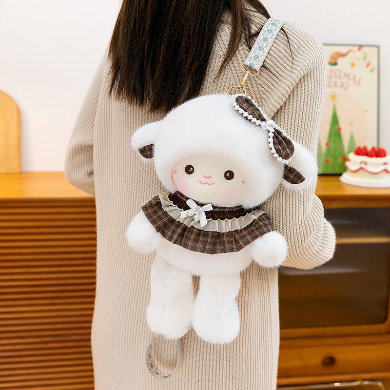 Plush Cartoon Pig Backpack for Kids