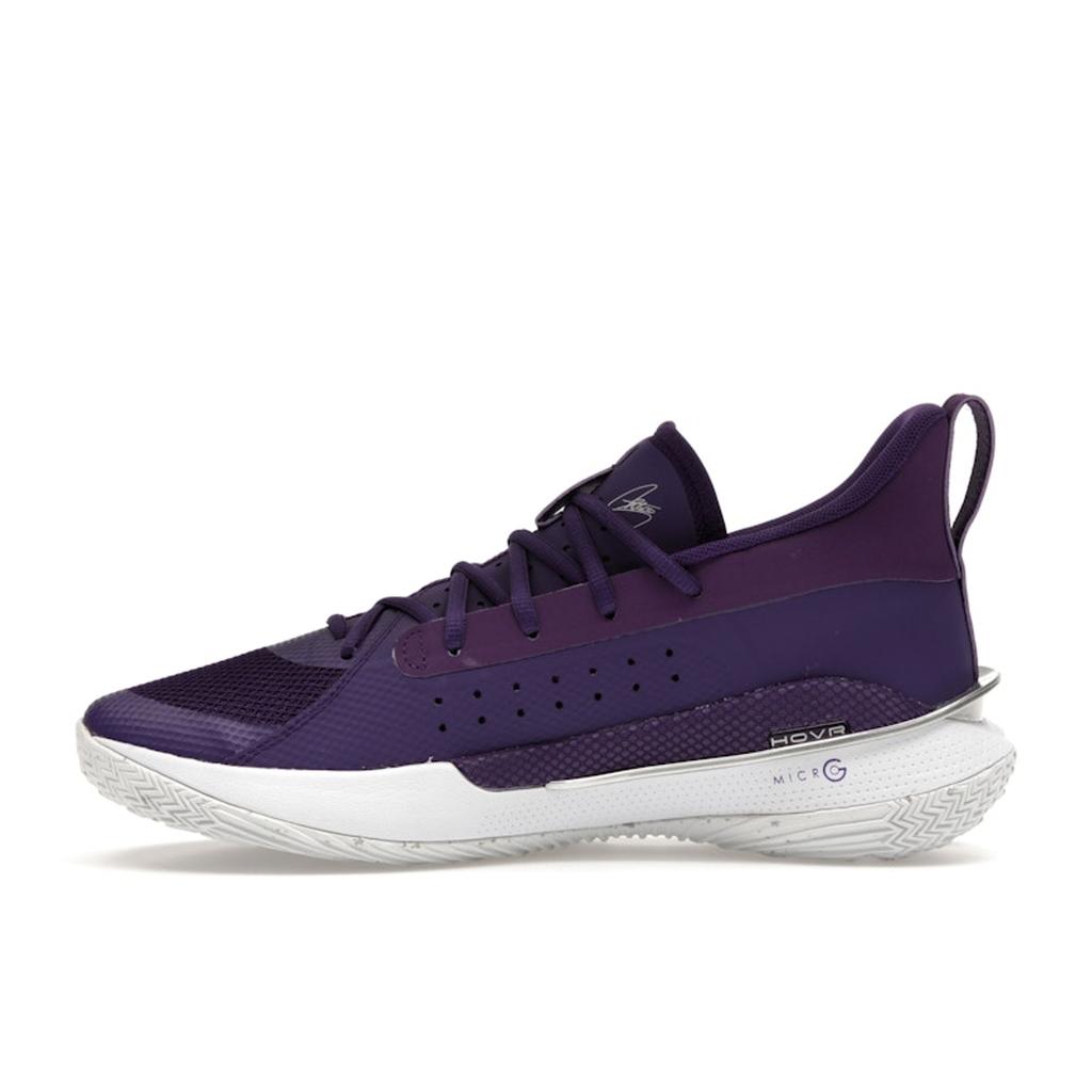 Under Armour Curry 7 Team Purple White Unisex Sneakers Metallic-Silver 3023838-501
