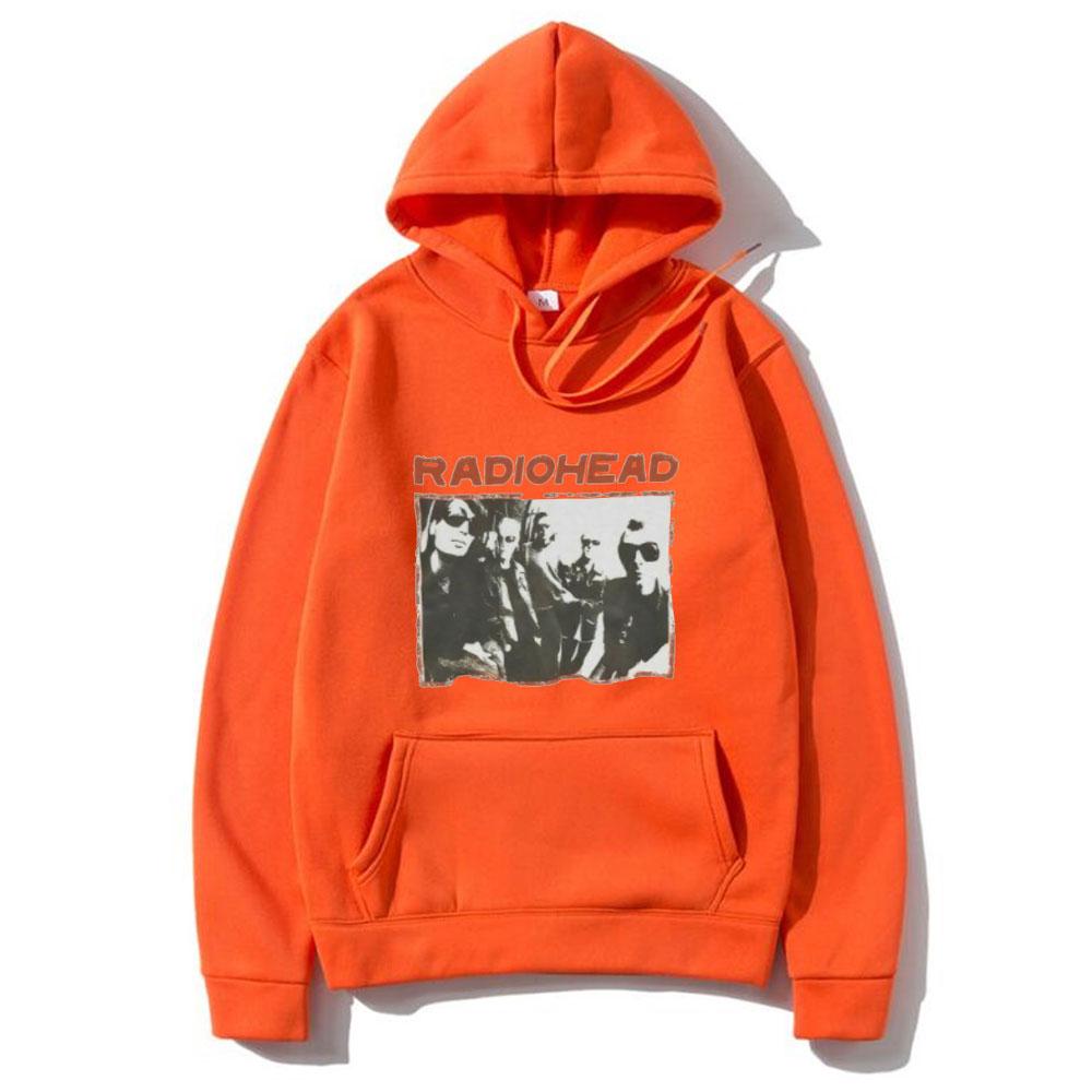 Radiohead Hoodies Punk Indie Rock Band Print Streetwear Unisex Frauen Übergroße Sweatshirts Hoodie Hip Hop Pullover Unisex Trainingsanzug